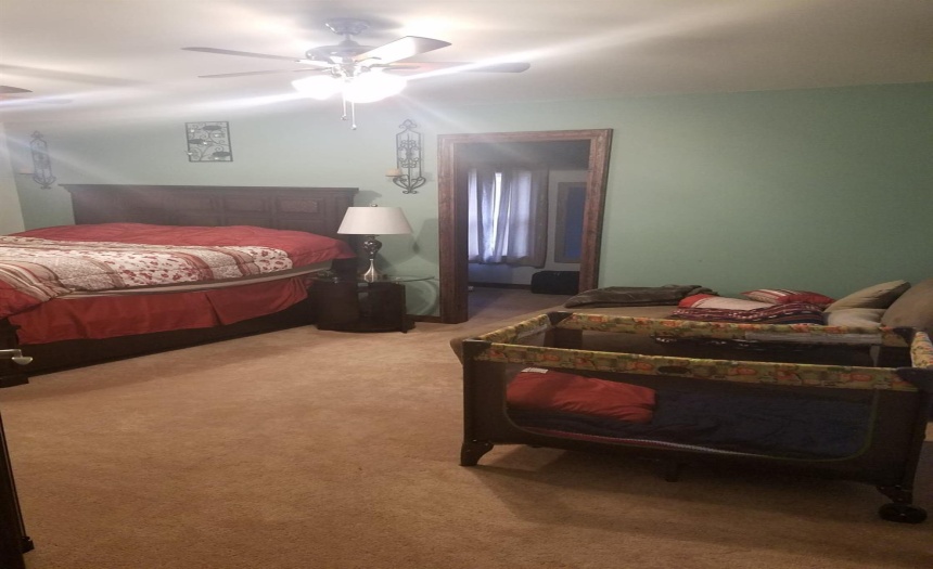 Master looking at walk in closet