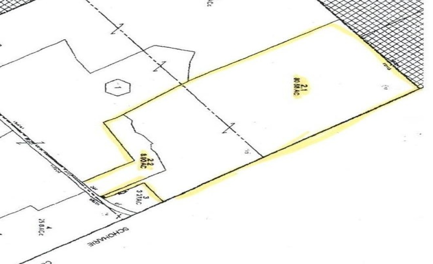 Tax map of both parcels (2.1 and 2.2)