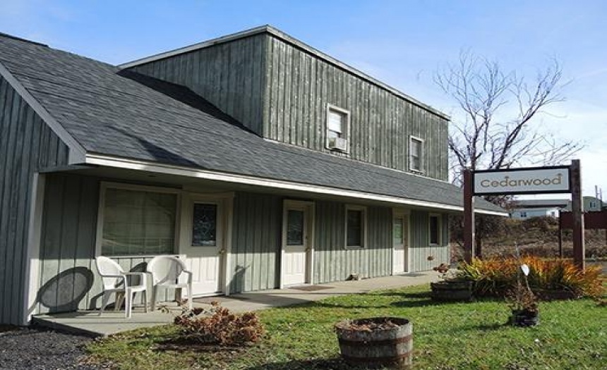 Cedarwood main building front exterior.