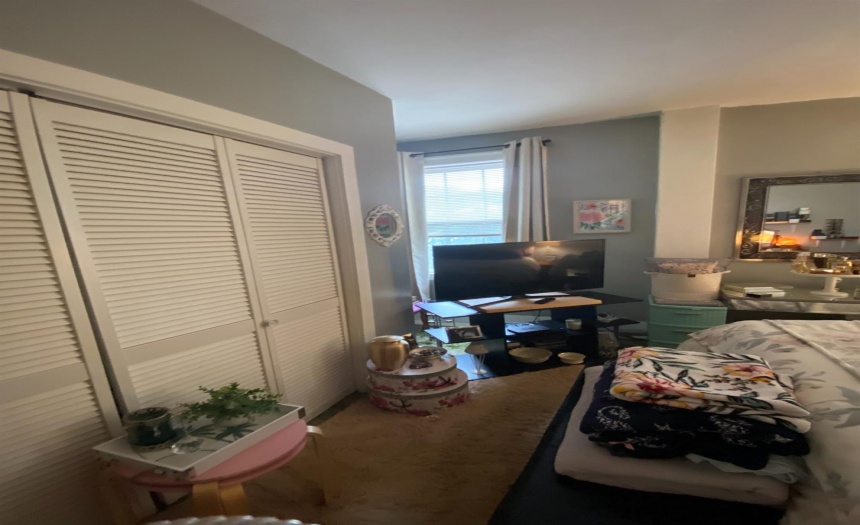 Large closet in upstairs bedroom.