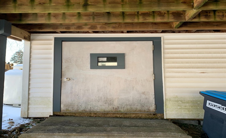 door to outside storage