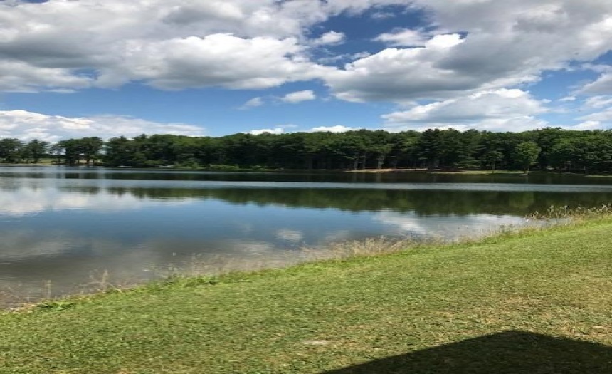 View of lake from the common area