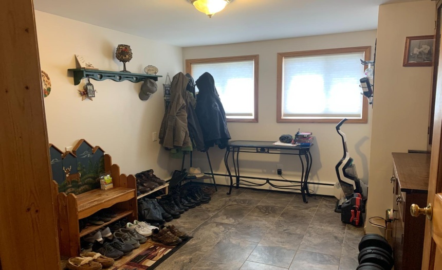 Mud room off the garage
