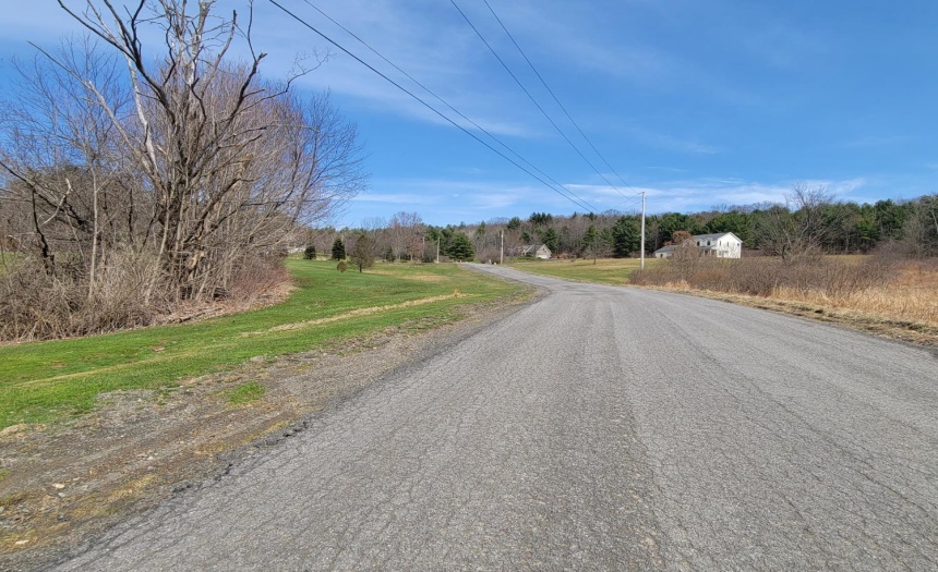 Looking up on Harold Rd.
