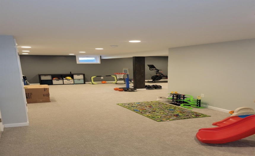 Newly finished basement