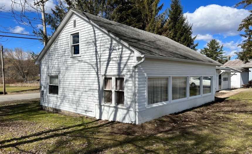 Unfinished second floor has potential for additional living space.