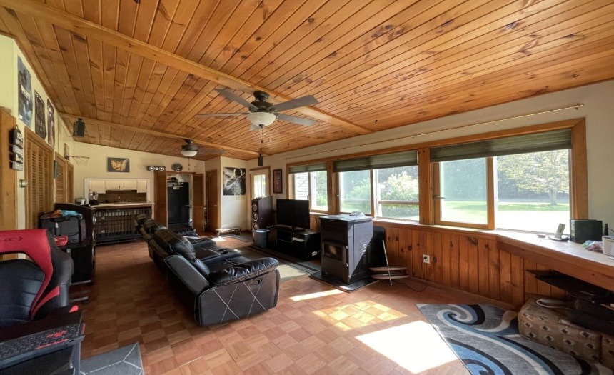 Another view of the game room.  Was used in the past as an office with outside entrance for clients.