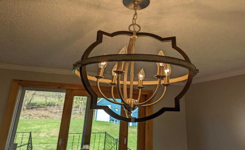 Updated lighting thru out home