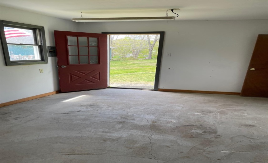 Entrance to detached garage-office -craft room area