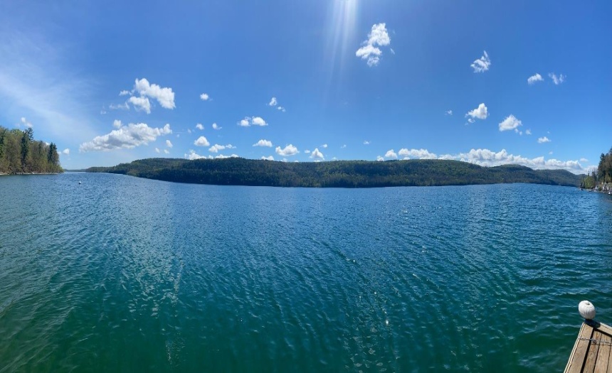 Panoramic view from dock