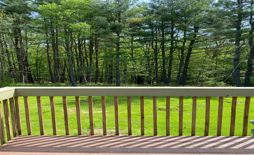 Balcony off the dining area