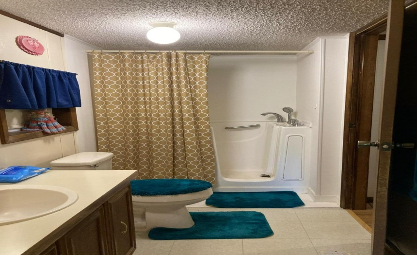 Ensuite bathroom, with handicap walkin shower/tub
