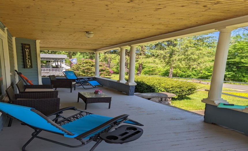 Rocking chair wrap porch