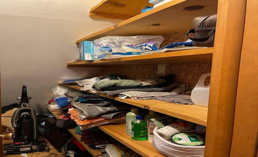 Upstairs linen closet