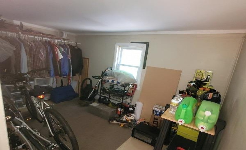 2nd floor, second bedroom. currently used for storage.